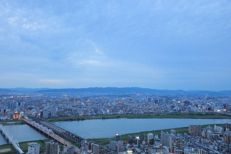 日本大阪梅田蓝天大厦景观