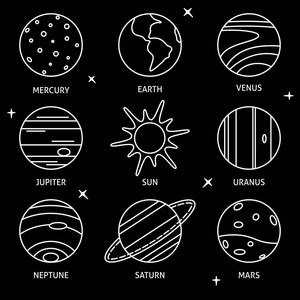 太阳系图标图片