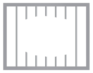 窗口在监狱与酒吧。越狱矢量 eps 10