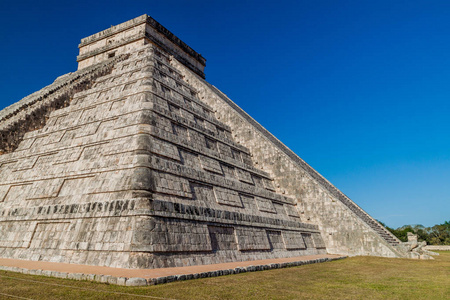 墨西哥鸡察玛雅考古遗址金字塔库库尔坎