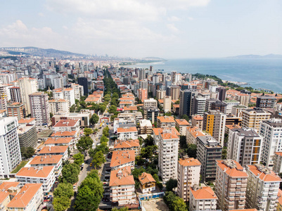 Bagdat 大道 土耳其语 Bagdat 阿塔图尔克 的鸟瞰图是位于安纳托利亚一侧伊斯坦布尔的一条引人注目的高街。市容