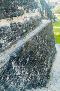 危地马拉考古遗址蒂卡尔墙的细节