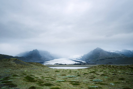 冰川湖 Breidarlon。Vatnajokull 国家公园, 冰岛, 欧洲。迷人的旅游景点