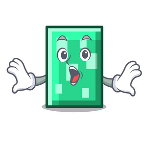 惊喜卡通惊喜长方形吉祥物卡通风格矢量插画照片