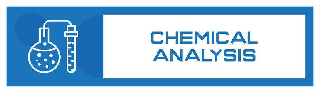 化学分析图标概念, 矢量插图