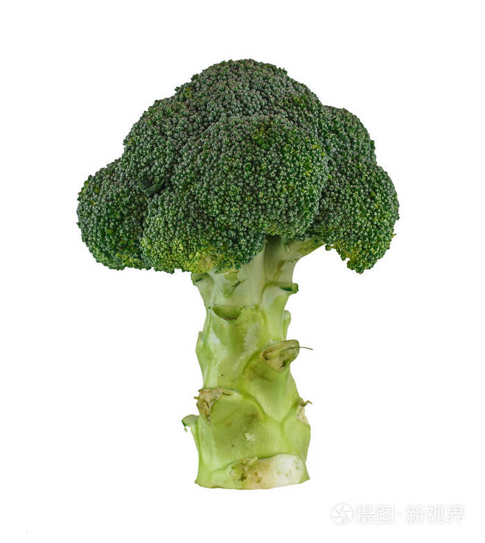 绿色蔬菜 青花菜在白色背景下分离照片 正版商用图片0upn6c 摄图新视界
