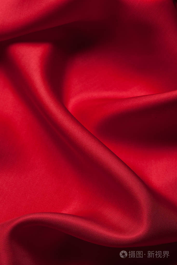 红绸布波浪背景纹理照片 正版商用图片0uppx7 摄图新视界