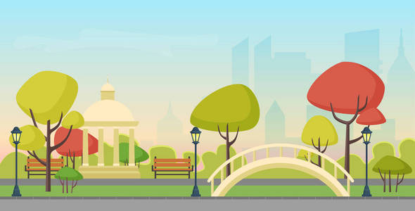 摩天大楼公园图片-摩天大楼公园素材-摩天大楼公园插画-摄图新视界