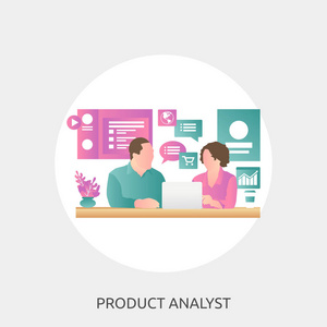 产品分析师概念设计图片