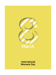 3月8日。国际妇女节。母亲节快乐。3月8日在模糊的样式
