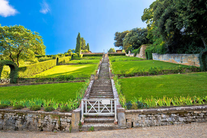 伊尔吉迪诺 bardini 公园在佛罗伦萨风景, 意大利的托斯卡纳地区
