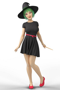 女巫梳理图图片