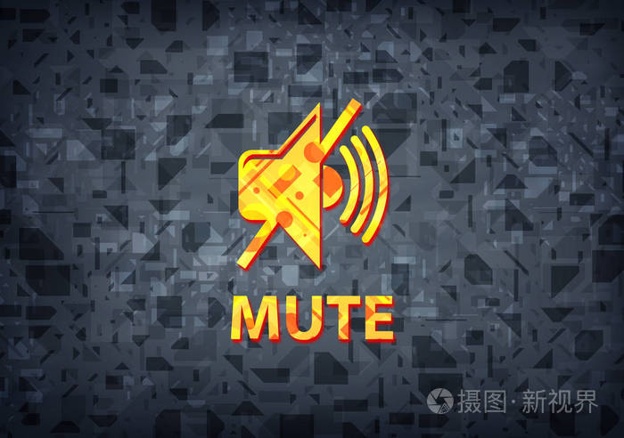 黑色背景下的静音抽象插图
