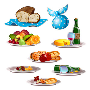 卡通食物背景图片