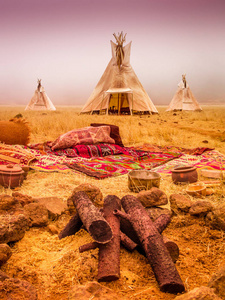 Teepees 帐篷营, 古代美洲原住民的故乡
