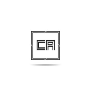 简约与现代字母 Ca 徽标模板设计