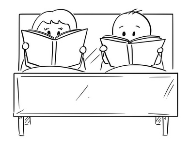 床上卡通图片-床上卡通素材-床上卡通插画-摄图新视界