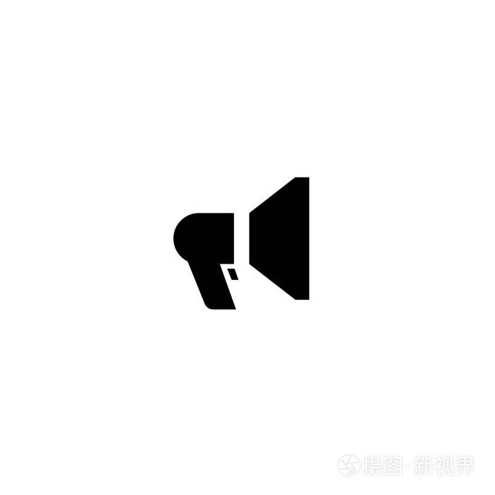 扬声器象形文字符号向量