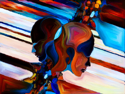 人的外形,符号和颜色样式的背景在设计,创造性和想象主题照片