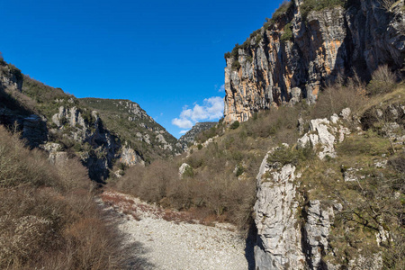 Vikos 峡谷和 Pindus 山脉的惊人景观, Zagori, 鲁斯, 希腊