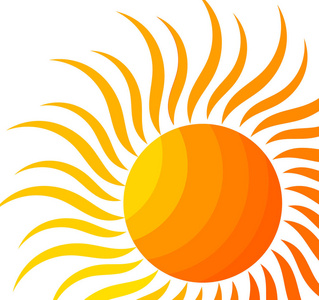 solen. vektor illustration太阳。矢量图