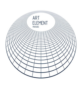 网格线3d 矢量设计的圆形抽象背景尺寸低聚艺术