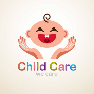 可爱的婴儿卡通矢量平面图标, 可爱的快乐和微笑的孩子 emoji 表情与