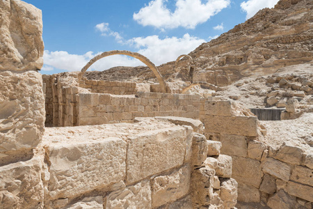 Avdat 纳巴泰城遗址, 位于以色列犹太沙漠的香路上。它被列入联合国教科文组织世界遗产名录