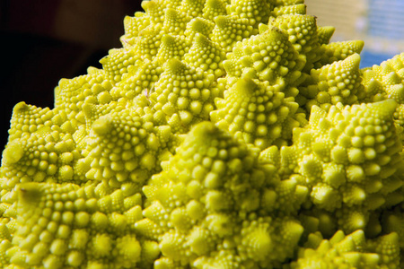 romanesco 白菜分形制作特写背景