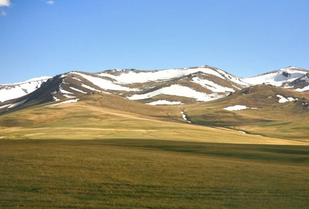 宋伊塞克湖湖的美丽风景, 纳伦与吉尔吉斯斯坦的天山山脉
