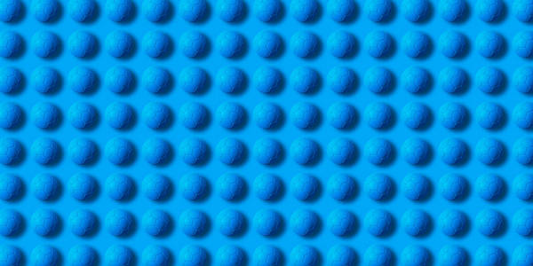 蓝色足球在蓝色背景, 3d 渲染
