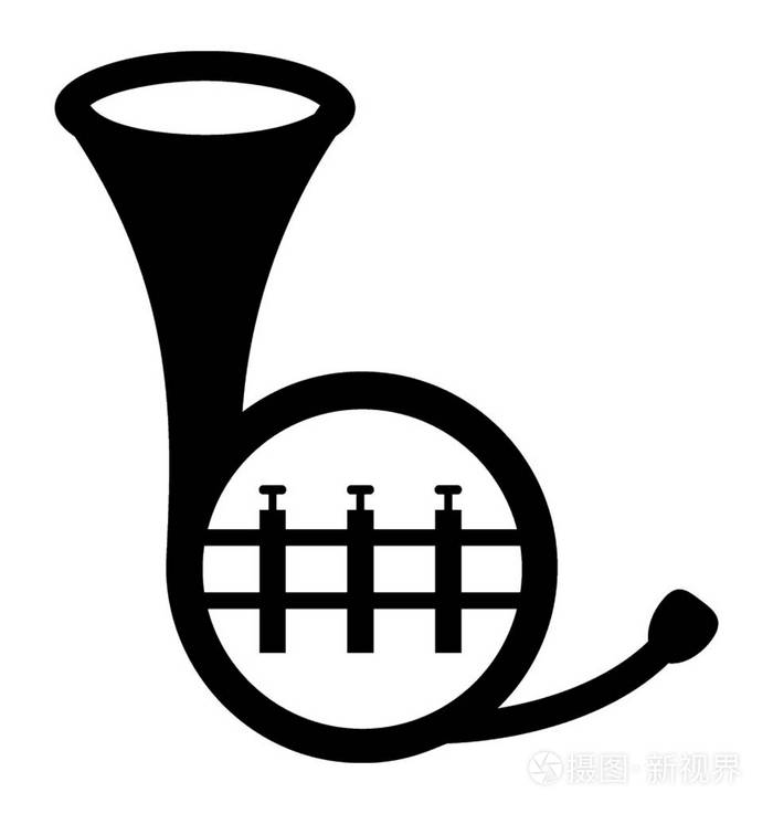 用按钮描绘大号的乐器图标