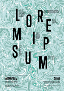 现代矢量艺术海报模板为艺术陈列画廊音乐会或舞蹈党以抽象绿色大理石样式