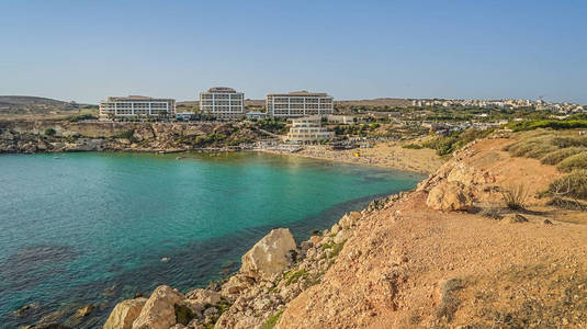 位于金海湾的马耳他最著名的酒店全景