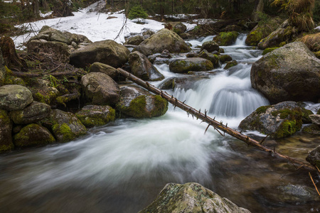 波兰 Malopolskie Tatra 山 Olczyski 溪