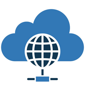 云网络隔离矢量图标可编辑照片