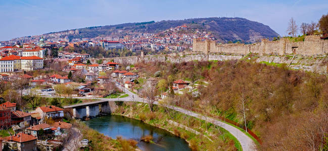 保加利亚大特尔诺沃市大特尔诺沃市大特尔诺沃市大特尔诺沃。旧城景
