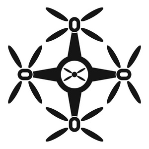Quadrocopter 图标, 简单样式