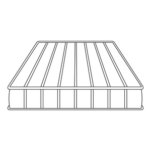 医用床垫图标, 轮廓样式