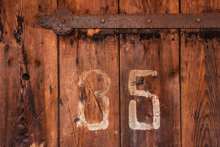 老木头样式背景与数字35在它绘了