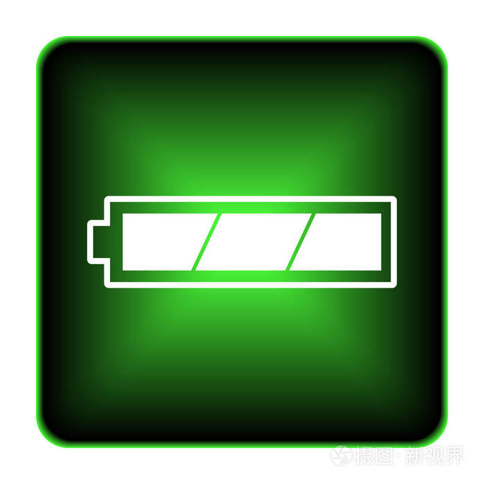 完全充电的电池图标照片-正版商用图片0usoyw-摄图新视界