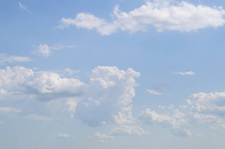 蓝蓝的天空，白云背景