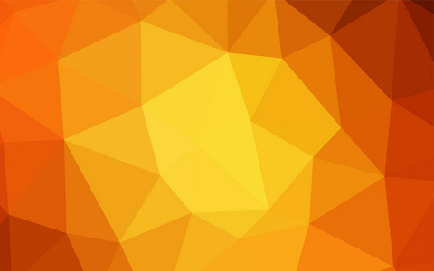 浅橙色矢量多边形的抽象布局。带有渐变的多边形抽象插图。web 站点的新纹理