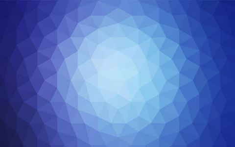 浅蓝色矢量渐变三角形模板。具有多边形形状的示例。全新的横幅模板