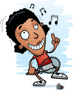 卡通羽毛球图片