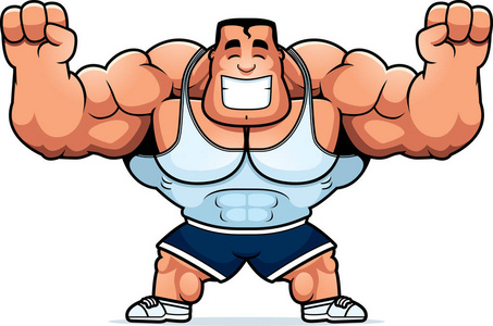 健身教练卡通图片