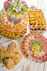 多彩可口的土耳其甜食图片