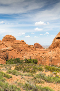 美国犹他州拱门国家公园天然砂岩的形成