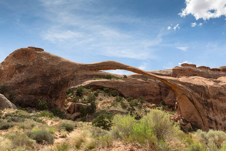 美国犹他州拱门国家公园天然砂岩景观拱