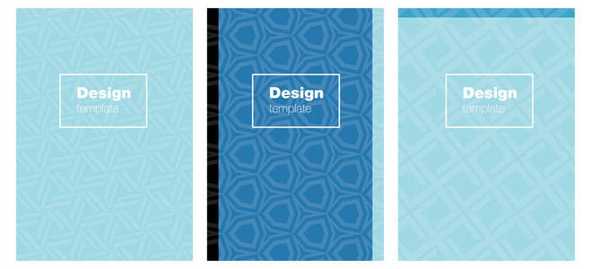 杂志的深蓝色矢量图案。具有色彩渐变的现代抽象设计理念。书籍封面设计, 笔记本